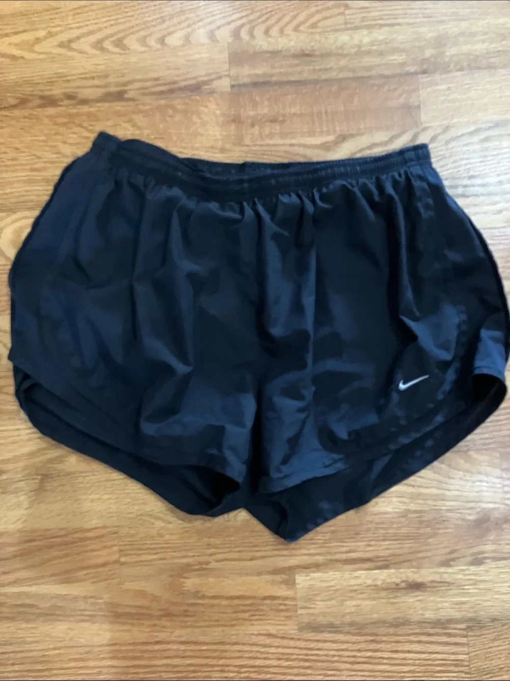 Nike Grey Racerback Sports Bra with Black Running Shorts Sz XL GUC